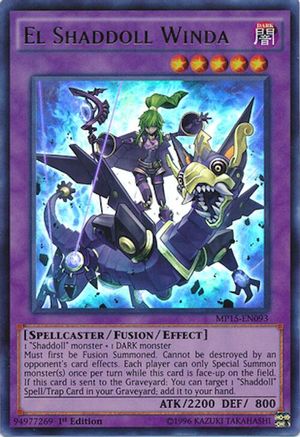El Shaddoll Winda (Ultra Rare) (MP15-EN093) - 2015 Mega-Tins Mega Pack 1st Edition