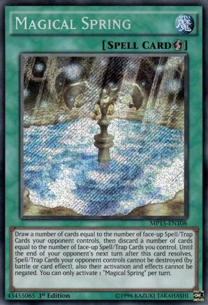 Magical Spring (Secret Rare) (MP15-EN108) - 2015 Mega-Tins Mega Pack 1st Edition