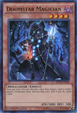 Doomstar Magician (Ultra Rare) (MP15-EN120) - 2015 Mega-Tins Mega Pack 1st Edition