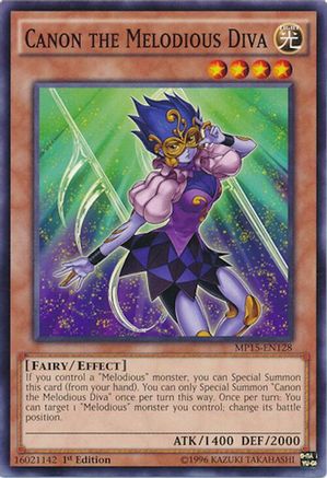 Canon the Melodious Diva (Common) (MP15-EN128) - 2015 Mega-Tins Mega Pack 1st Edition