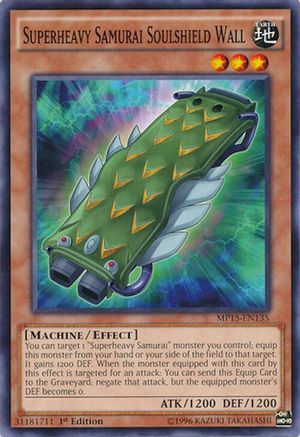 Superheavy Samurai Soulshield Wall (Common) (MP15-EN135) - 2015 Mega-Tins Mega Pack 1st Edition