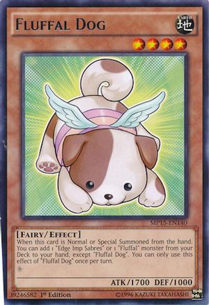 Fluffal Dog (Rare) (MP15-EN140) - 2015 Mega-Tins Mega Pack 1st Edition