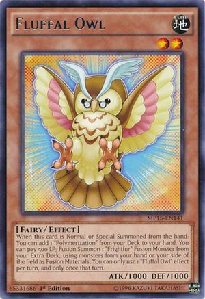 Fluffal Owl (Rare) (MP15-EN141) - 2015 Mega-Tins Mega Pack 1st Edition