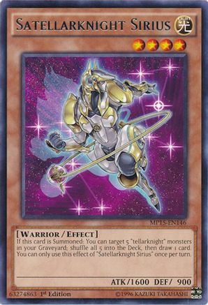 Satellarknight Sirius (Rare) (MP15-EN146) - 2015 Mega-Tins Mega Pack 1st Edition