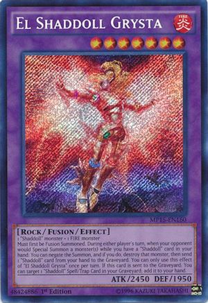 El Shaddoll Grysta (Secret Rare) (MP15-EN160) - 2015 Mega-Tins Mega Pack 1st Edition