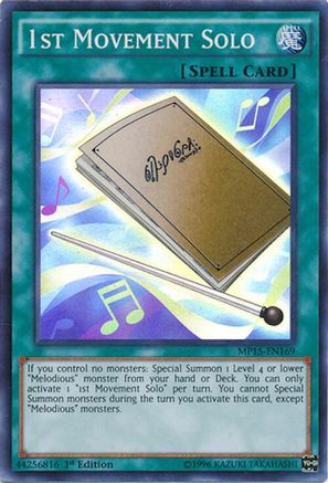 1st Movement Solo (Super Rare) (MP15-EN169) - 2015 Mega-Tins Mega Pack 1st Edition