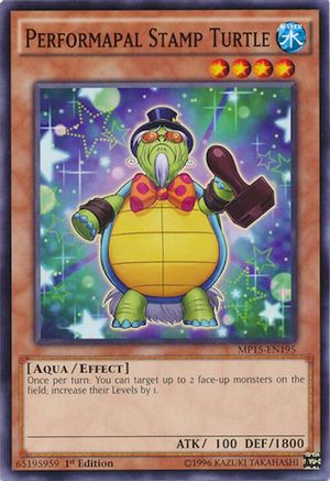 Performapal Stamp Turtle (Common) (MP15-EN195) - 2015 Mega-Tins Mega Pack 1st Edition