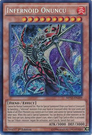 Infernoid Onuncu (Secret Rare) (MP15-EN209) - 2015 Mega-Tins Mega Pack 1st Edition