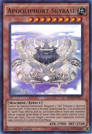 Apoqliphort Skybase (Ultra Rare) (MP15-EN211) - 2015 Mega-Tins Mega Pack 1st Edition