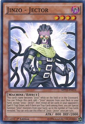 Jinzo - Jector (Super Rare) (MP15-EN214) - 2015 Mega-Tins Mega Pack 1st Edition