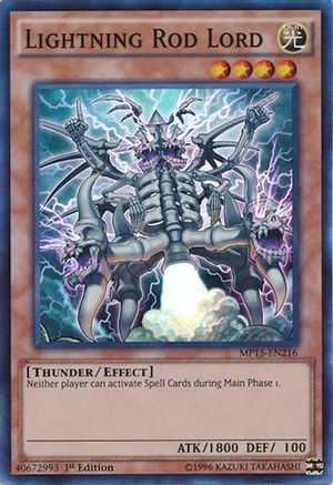 Lightning Rod Lord (Super Rare) (MP15-EN216) - 2015 Mega-Tins Mega Pack 1st Edition