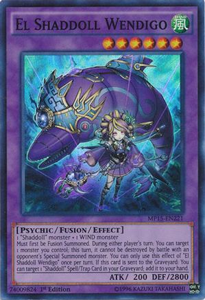 El Shaddoll Wendigo (Super Rare) (MP15-EN221) - 2015 Mega-Tins Mega Pack 1st Edition