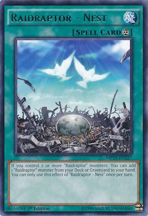 Raidraptor - Nest (Rare) (MP15-EN227) - 2015 Mega-Tins Mega Pack 1st Edition