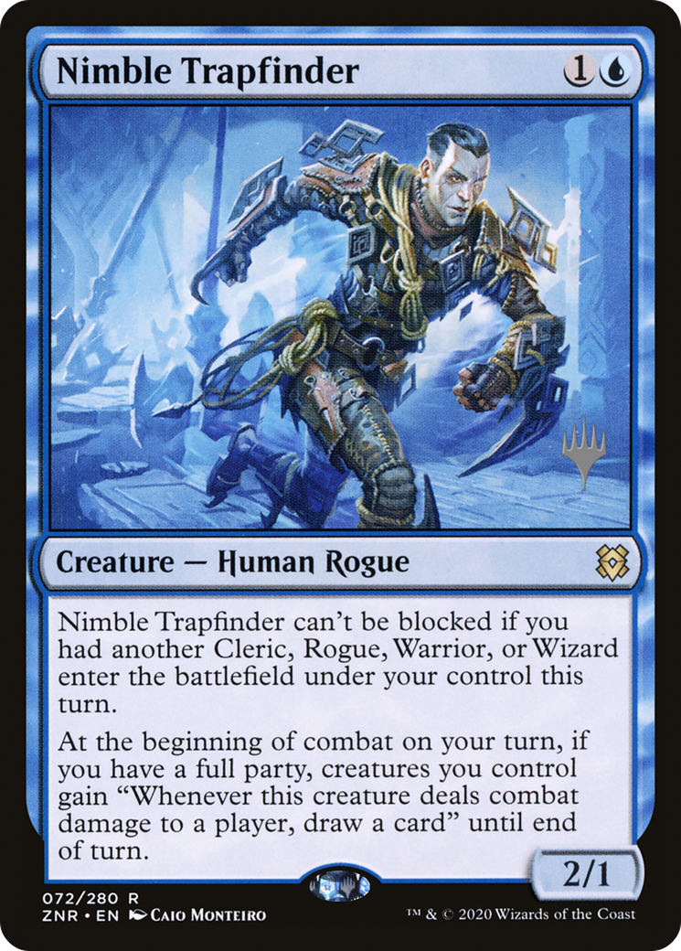 Nimble Trapfinder (PPZNR-072) [Promo Pack: Zendikar Rising Promos] Foil