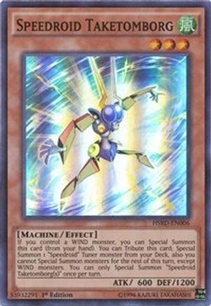 Speedroid Taketomborg (Super Rare) (HSRD-EN006) - High-Speed Riders 1st Edition