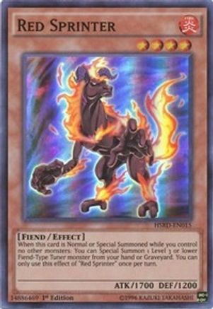 Red Sprinter (Super Rare) (HSRD-EN015) - High-Speed Riders 1st Edition