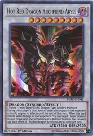 Hot Red Dragon Archfiend Abyss (Ultra Rare) (HSRD-EN041) - High-Speed Riders 1st Edition