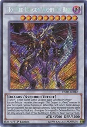 Hot Red Dragon Archfiend Bane (Secret Rare) (HSRD-EN042) - High-Speed Riders 1st Edition