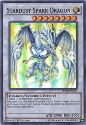 Stardust Spark Dragon (Super Rare) (HSRD-EN043) - High-Speed Riders 1st Edition