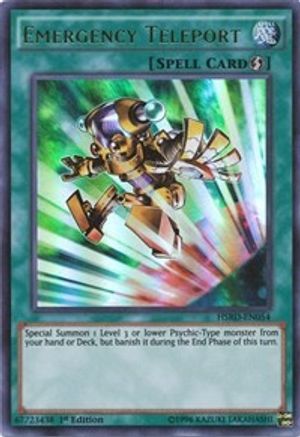 Emergency Teleport (Ultra Rare) (HSRD-EN054) - High-Speed Riders 1st Edition