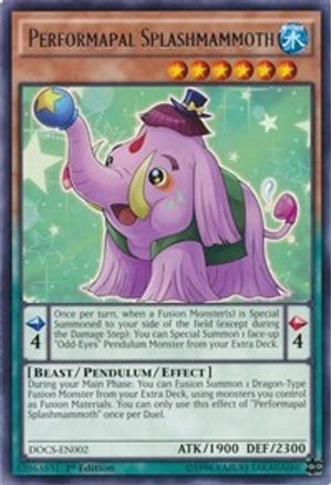 Performapal Splashmammoth (Rare) (DOCS-EN002) - Dimension of Chaos 1st Edition