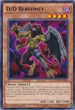 D/D Berfomet (Rare) (DOCS-EN010) - Dimension of Chaos 1st Edition
