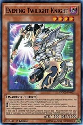 Evening Twilight Knight (Super Rare) (DOCS-EN023) - Dimension of Chaos 1st Edition
