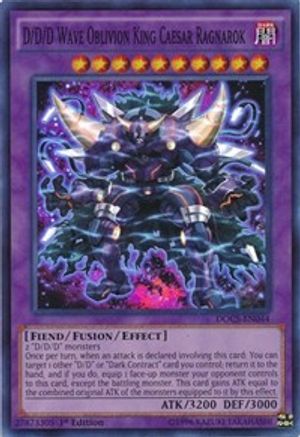 D/D/D Wave Oblivion King Caesar Ragnarok (Super Rare) (DOCS-EN044) - Dimension of Chaos 1st Edition