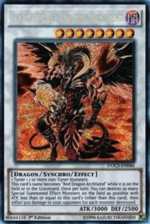 Scarlight Red Dragon Archfiend (Secret Rare) (DOCS-EN046) - Dimension of Chaos 1st Edition