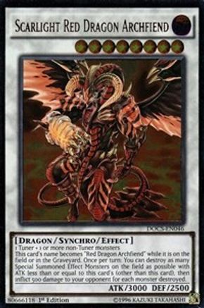 Scarlight Red Dragon Archfiend (Ultimate Rare) (DOCS-EN046) - Dimension of Chaos 1st Edition
