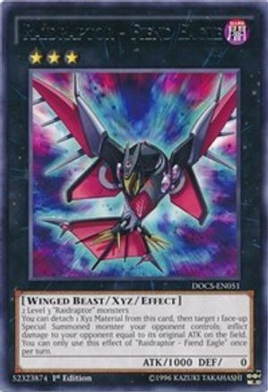 Raidraptor - Fiend Eagle (Rare) (DOCS-EN051) - Dimension of Chaos 1st Edition