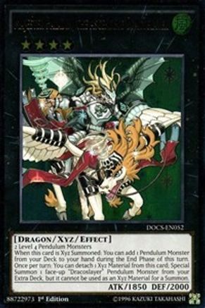 Majester Paladin, the Ascending Dracoslayer (Ultimate Rare) (DOCS-EN052) - Dimension of Chaos 1st Edition