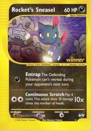 Rocket's Sneasel - 5 [Winner] (5/009) [Best of Promos] - Promo