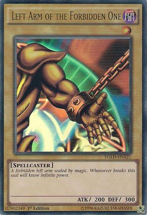 Left Arm of the Forbidden One (Ultra Rare) (YGLD-ENA21) - King of Games: Yugi's Legendary Decks 1st Edition