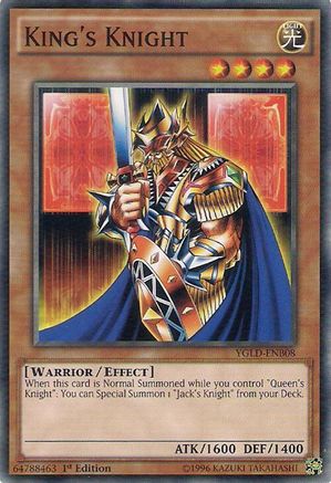 King's Knight (B) (Common) (YGLD-ENB08) - King of Games: Yugi's Legendary Decks 1st Edition