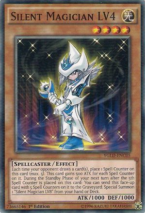 Silent Magician LV4 (Common) (YGLD-ENC05) - King of Games: Yugi's Legendary Decks 1st Edition