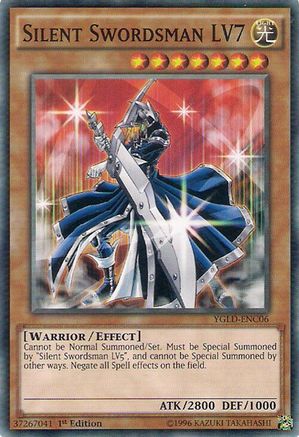 Silent Swordsman LV7 (Common) (YGLD-ENC06) - King of Games: Yugi's Legendary Decks 1st Edition