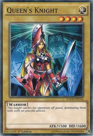 Queen's Knight (Common) (YGLD-ENC14) - King of Games: Yugi's Legendary Decks 1st Edition