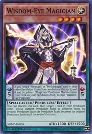 Wisdom-Eye Magician (Super Rare) (SDMP-EN005) - Structure Deck: Master of Pendulum 1st Edition