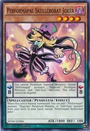 Performapal Skullcrobat Joker (Common) (SDMP-EN006) - Structure Deck: Master of Pendulum 1st Edition