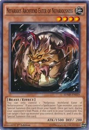 Nefarious Archfiend Eater of Nefariousness (Common) (SDMP-EN019) - Structure Deck: Master of Pendulum 1st Edition