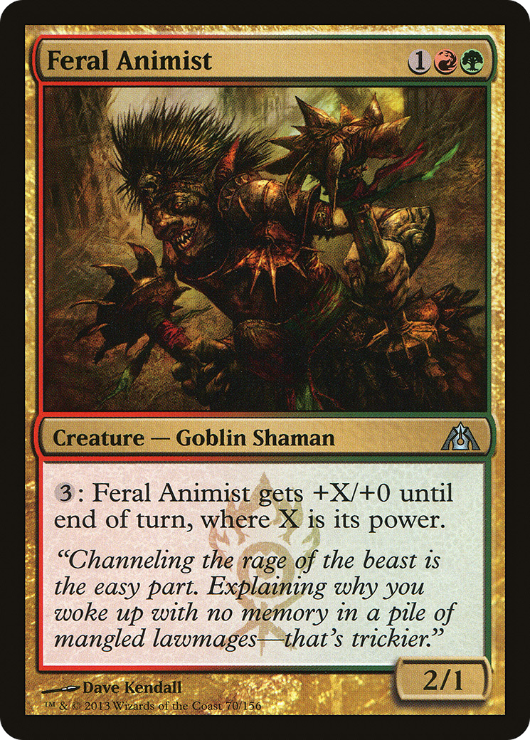 Feral Animist (DGM-070) [Dragon's Maze]