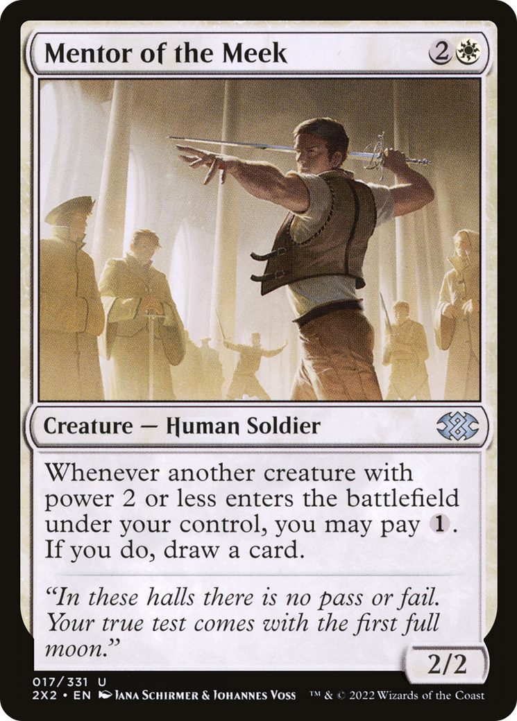 Mentor of the Meek (2X2-017) [Double Masters 2022] Foil