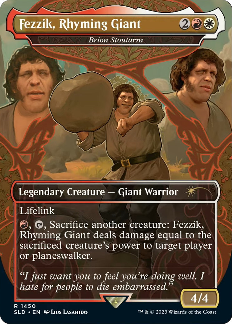 Fezzik, Rhyming Giant - Brion Stoutarm (SLD-1450) (Borderless) [Secret Lair Drop]