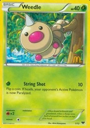 Weedle (1/012) [McDonalds Promos 2014] Holofoil - Promo