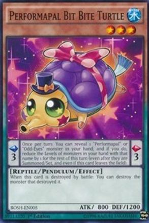 Performapal Bit Bite Turtle (Common) (BOSH-EN005) - Breakers of Shadow 1st Edition