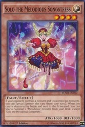 Solo the Melodious Songstress (Common) (BOSH-EN012) - Breakers of Shadow 1st Edition