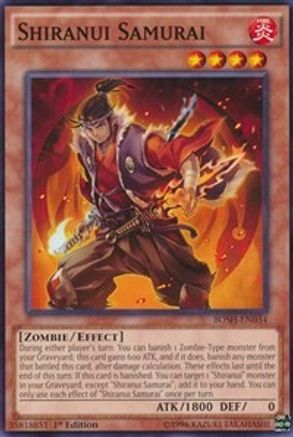 Shiranui Samurai (Common) (BOSH-EN034) - Breakers of Shadow 1st Edition
