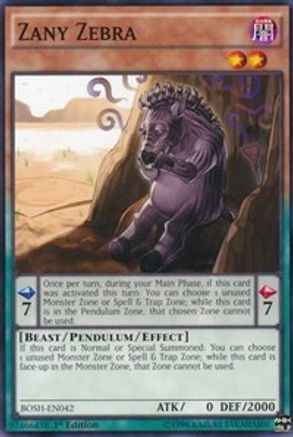 Zany Zebra (Common) (BOSH-EN042) - Breakers of Shadow 1st Edition