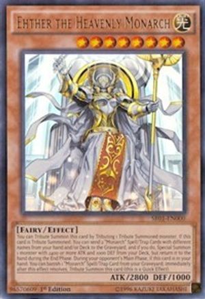 Ehther the Heavenly Monarch (Ultra Rare) (SR01-EN000) - Structure Deck: Emperor of Darkness Unlimited
